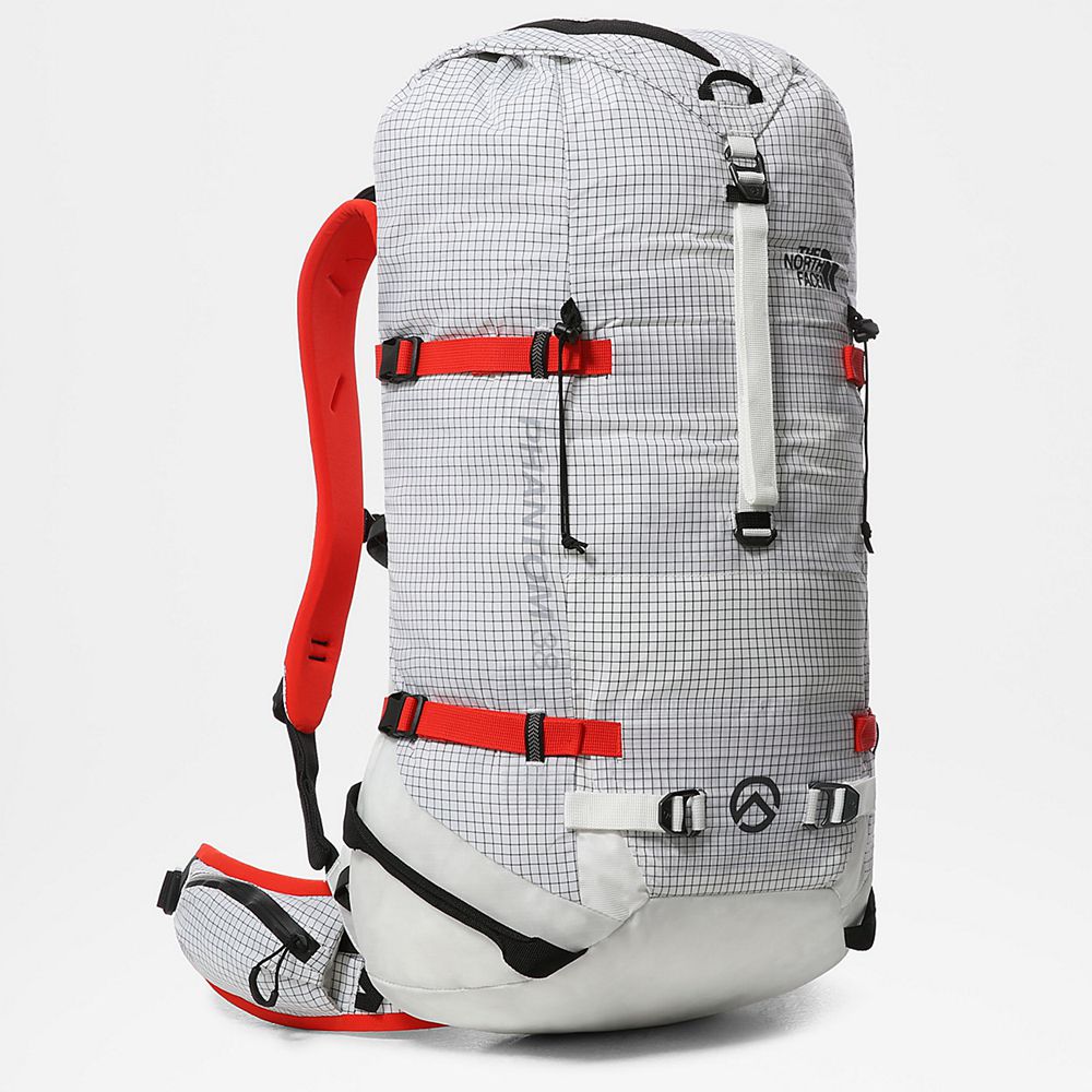 The North Face Backpacks Mens Australia - The North Face Phantom 38 Litre White / Grey Mountaineerin